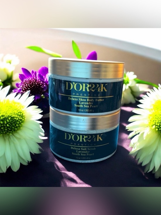 Other Other - NEW-2PC Deluxe Salt Scrub & Body Butter Lavender South Sea Pearl